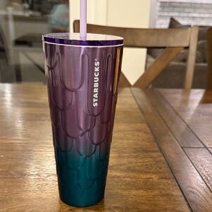 Starbucks Iridescent Purple and Teal Tumbler